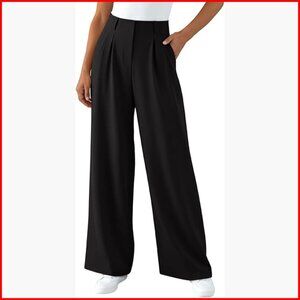 Wide Leg Trousers High Waisted Business Casual Work Pants